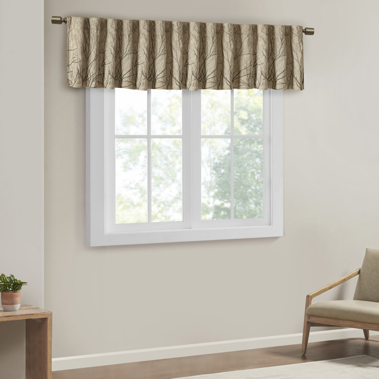 August Grove® Gladeview Floral Tailored 50'' Window Valance & Reviews